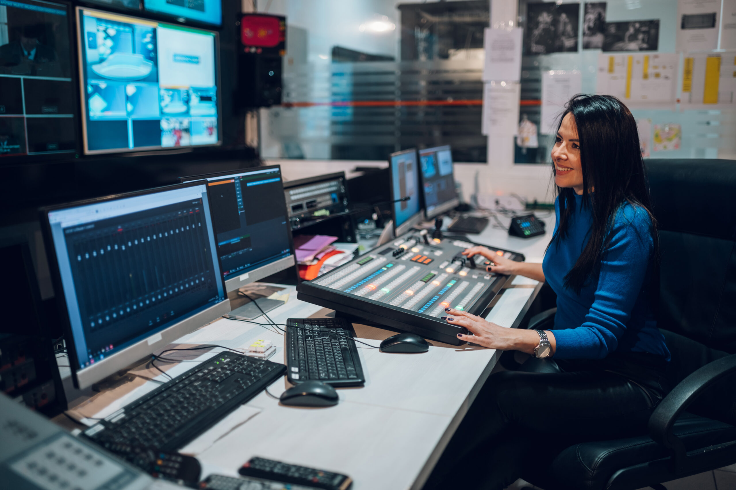 control room in studio