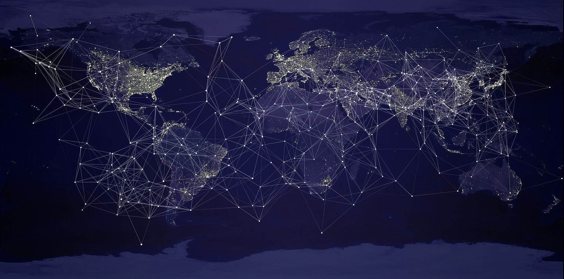 Earth interconnected by fibre channel.