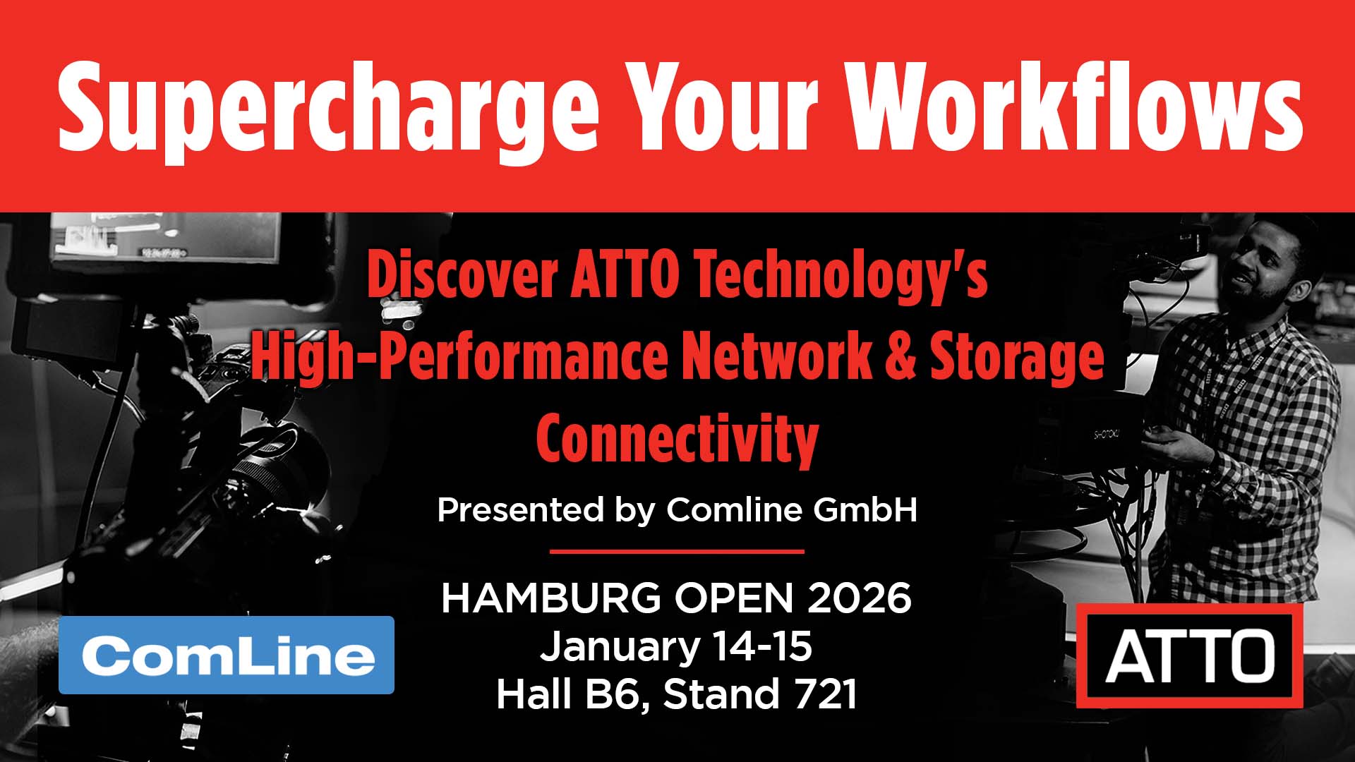 HAMBURG OPEN 2026 - ATTO Technology presented by ComLine GmbH - Hall B6, Stand 721