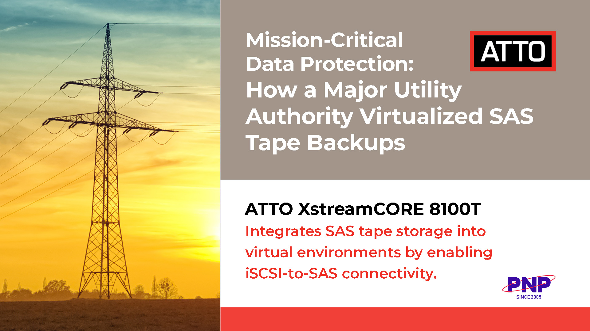 Mission-Critical Data Protection: How a Major Utility Authority Virtualized SAS Tape Backups