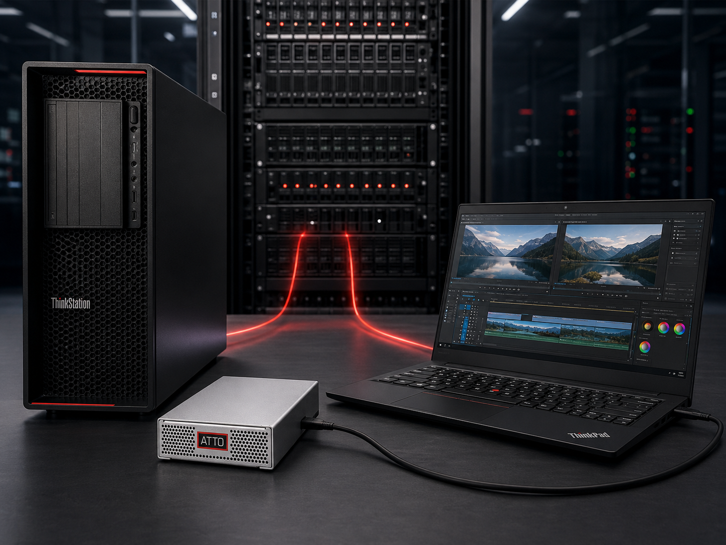 High-Tech Workstation and Server Rack